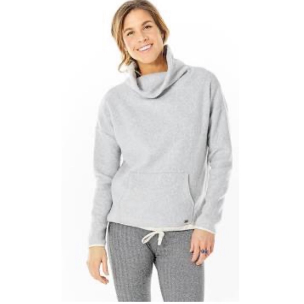 Carve Designs Maroon Rowayton Cowl Neck Pullover